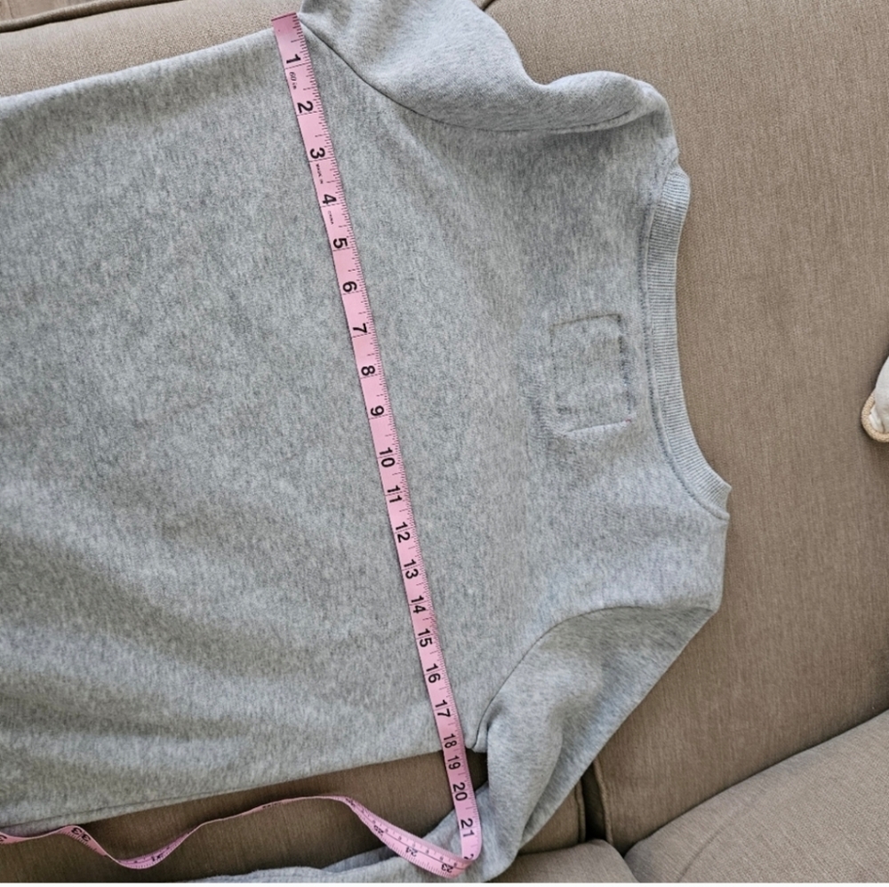 Christmas sweater Small gray merry pugmas crew neck  fleece lined - Picture 11 of 11